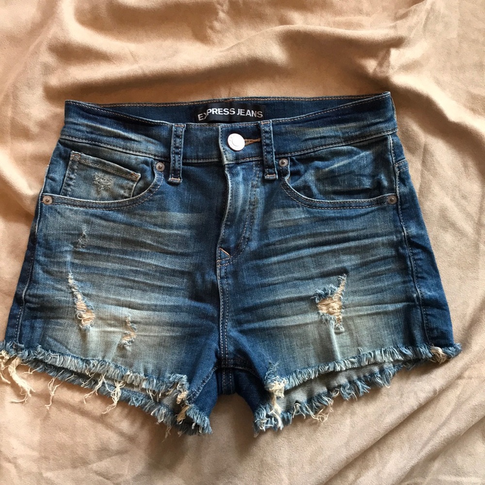 Express jean shorts